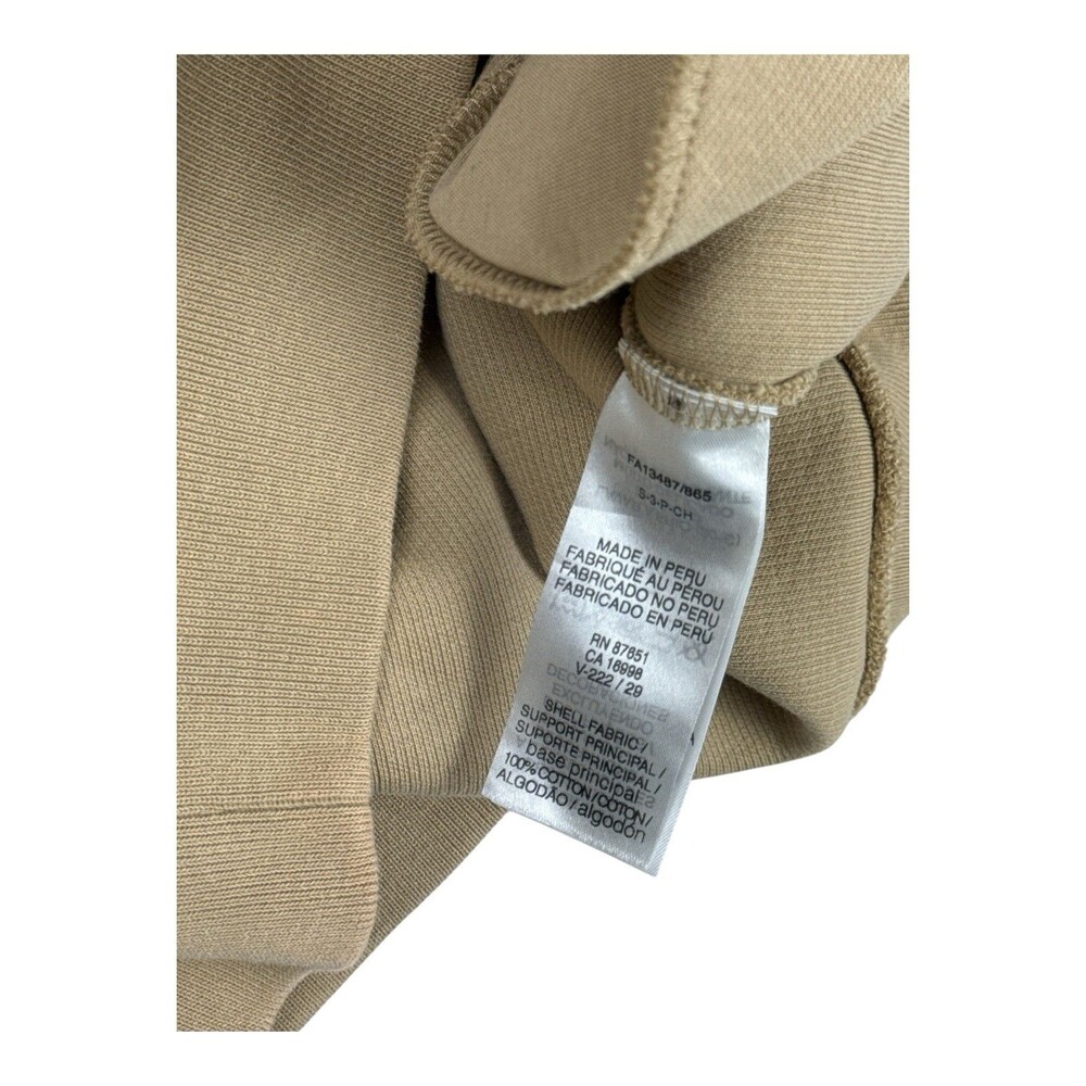 Lacoste Classic Fit 1/4 Zip Sweatshirt Tan Beige Cotton Pullover Men’s S - Picture 5 of 9